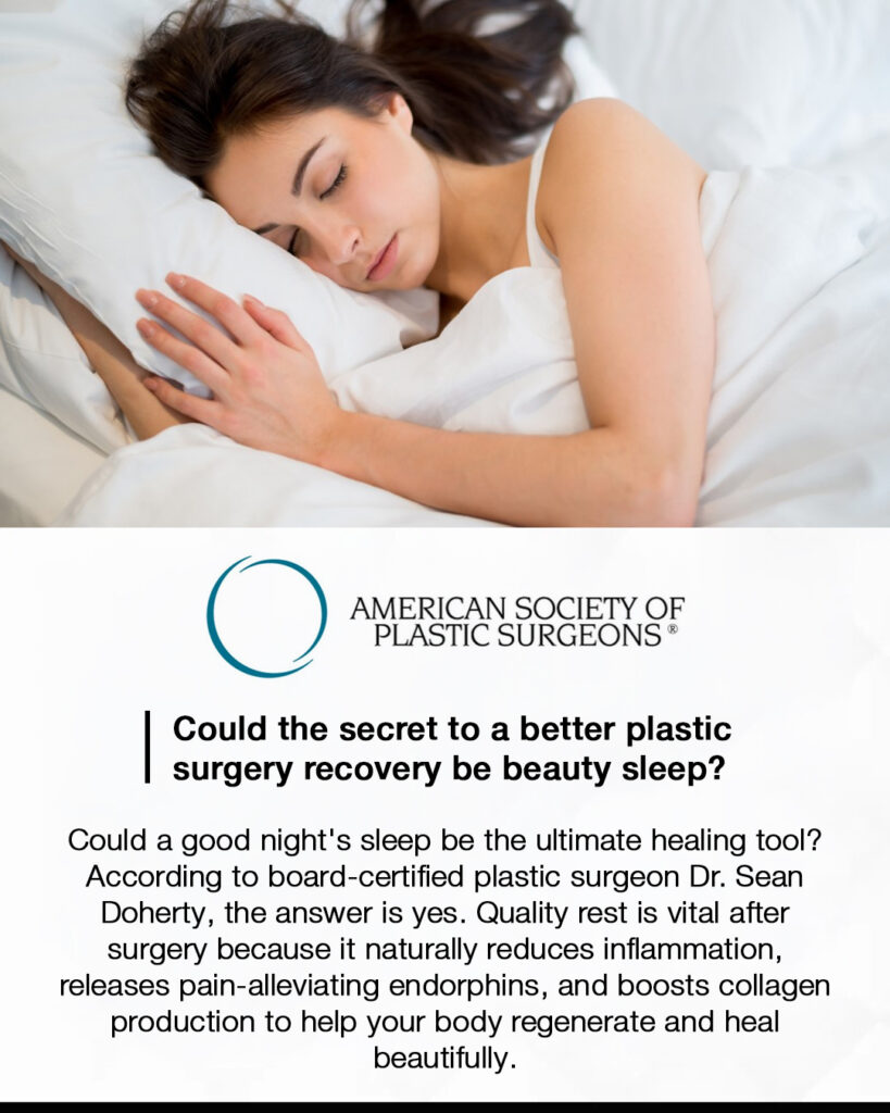 Could the secret to a better plastic surgery recovery be beauty sleep?