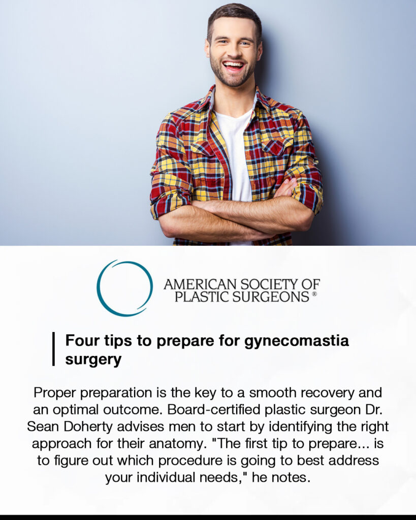 Four tips to prepare for gynecomastia surgery